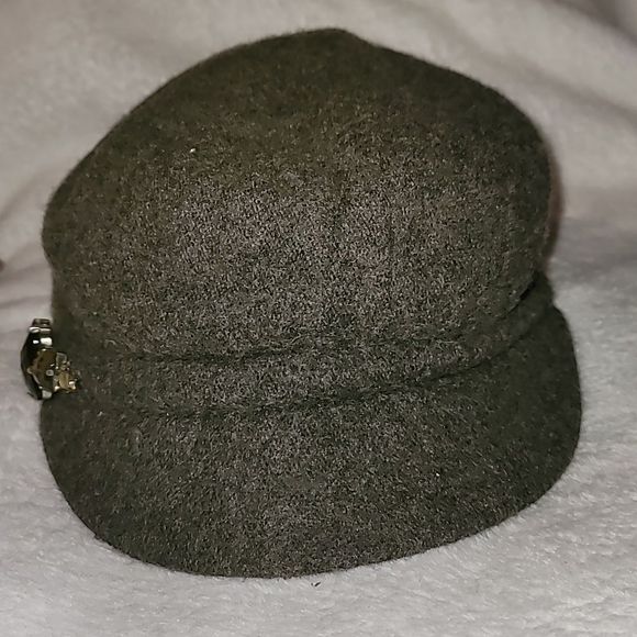 Betmar Lambswool Slouchy Jewel Accented Women's Newsboy Hat Cap Grey - Picture 3 of 7